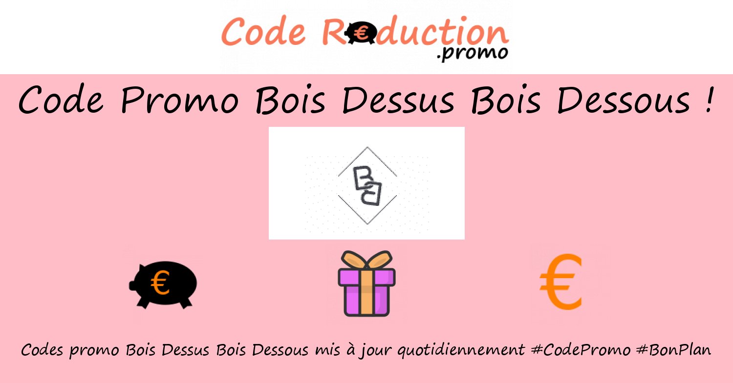 CodeRed_Promo's tweet card. ᐅ Trouvez un code promo Bois Dessus Bois Dessous valide ⭐ Obtenez des réductions en utilisant un ❤ code promo Bois Dessus Bois Dessous ❤ Novembre 2025