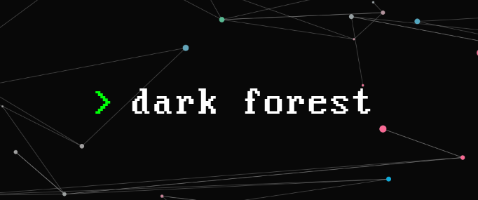 DataPhysicist's tweet card. Dark Forest, the world's first decentralized real-time strategy game. Built on Ethereum with zkSNARKs.