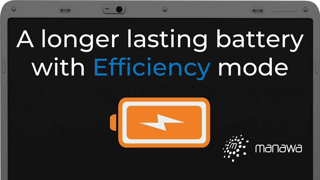 ManawaNetworks's tweet card. A longer lasting battery with Efficiency mode