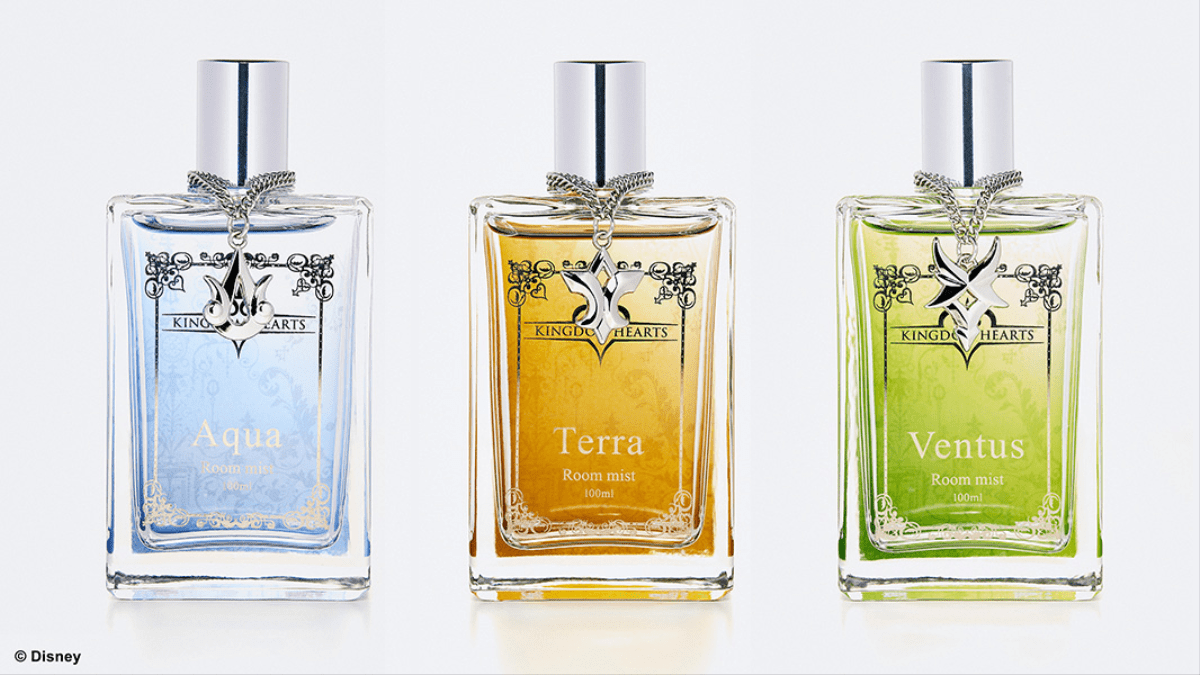 siliconera's tweet card. Square Enix announced a new line of Kingdom Hearts Birth by Sleep room sprays based on Aqua, Terra, and Ventus.