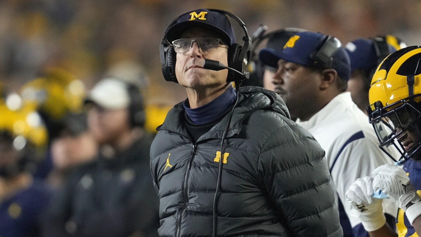 AP_Top25's tweet card. A former college football staffer shared documents with Michigan that showed a Big Ten opponent had spreadsheets of the Wolverines’ signs last year obtained before his team played Michigan.