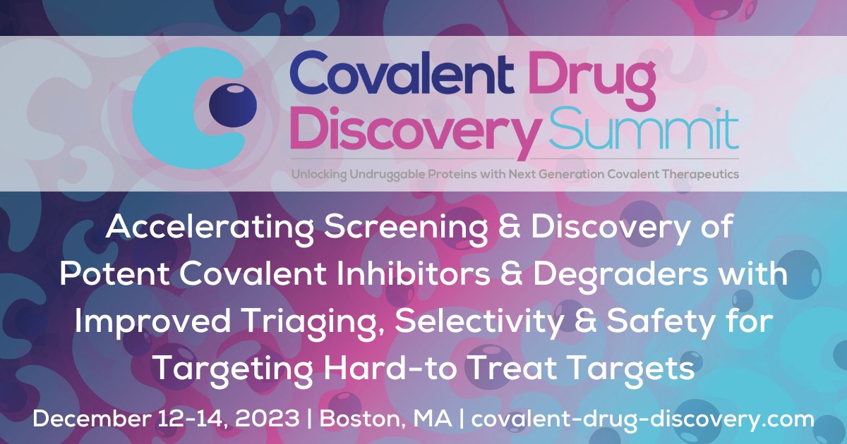 LabRullo's tweet card. See the 20+ speaker faculty for the Covalent Drug Discovery & Development Summit this December 12-14.
