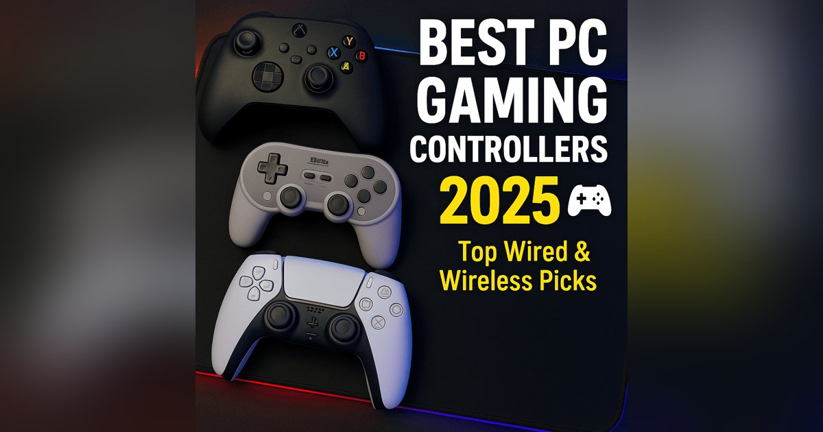 DMGgamingpod's tweet card. Find the best PC gaming controllers of 2025, from Xbox Core to DualSense and 8BitDo. Explore wireless vs. wired, pro tips, maintenance, and budget picks under $50.
