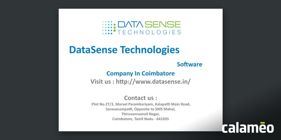 DataSense8's tweet card. Software Company in Coimbatore - DataSense Technologies, Coimbatore