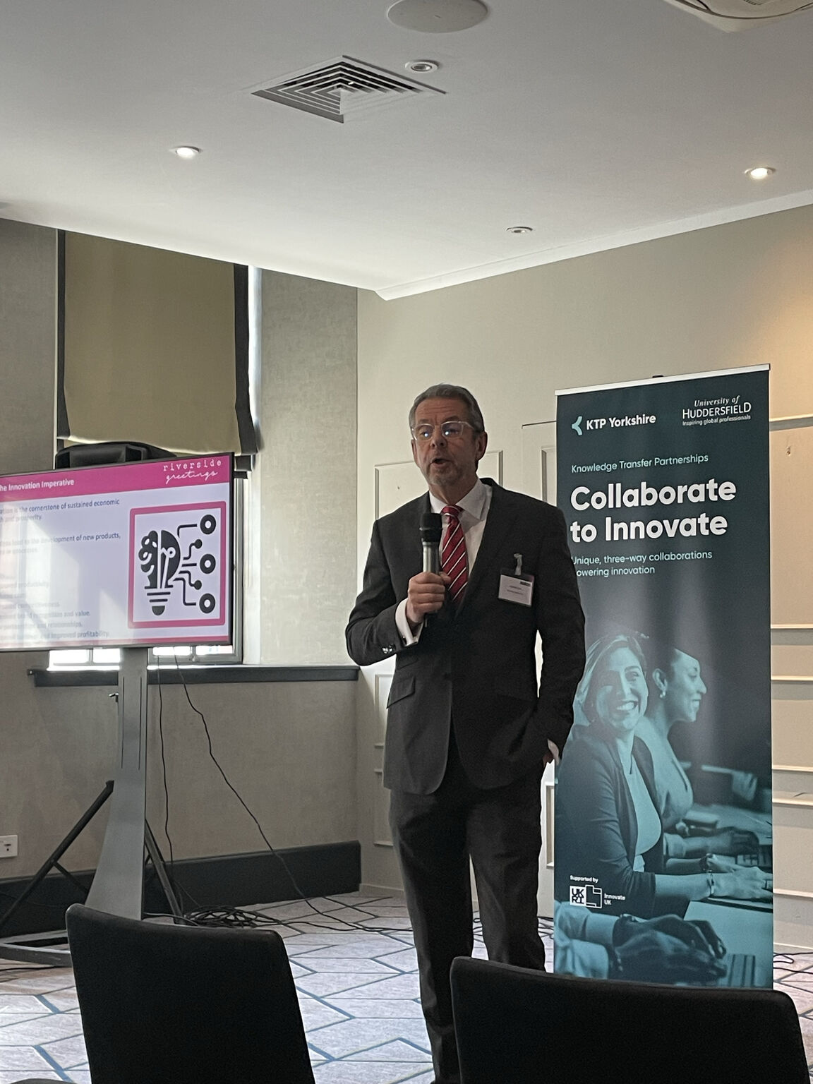 KTPBECKETT's tweet card. Thank you Andrew Glen for talking to us about the journey for Riverside Greetings and your enthusiasm for knowledge transfer. Great questions from the audience too at the KTP Yorkshire Collaborate to...