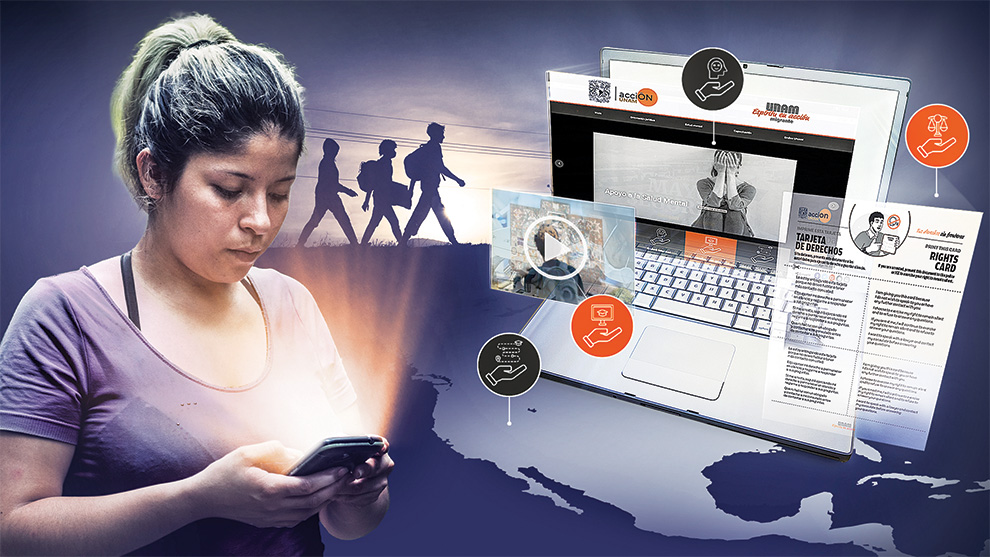 IIBI_UNAM_MX's tweet card. En ese sitio digital se brinda atención psicológica y orientación jurídica, entre otras herramientas de ayuda; participan las cinco sedes UNAM en EUA y Tijuana, así como la red consular de la...