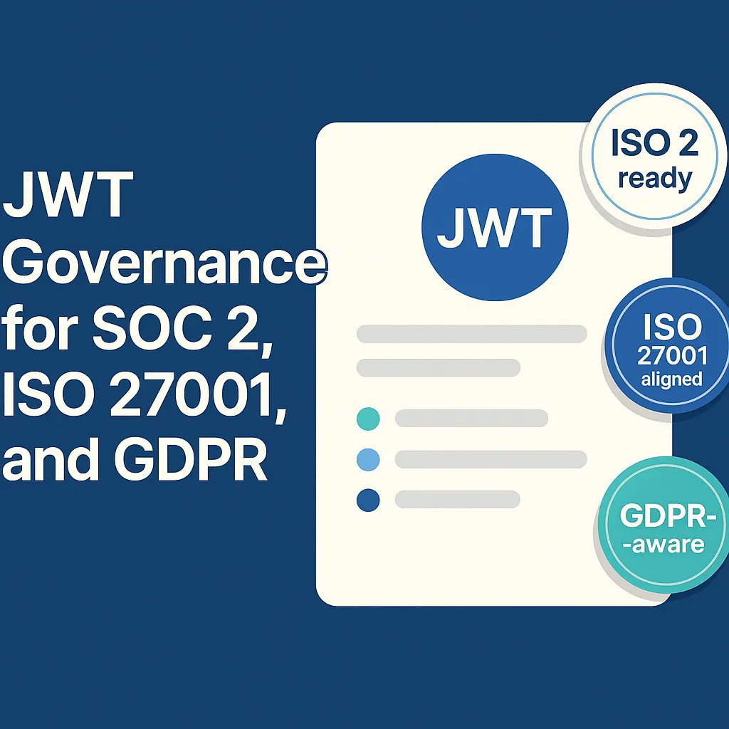 sso_jet's tweet card. how proper JWT governance helps your organization stay compliant with SOC 2, ISO 27001, and GDPR. Explore best practices, governance frameworks, and how SSOJet ensures secure token management.