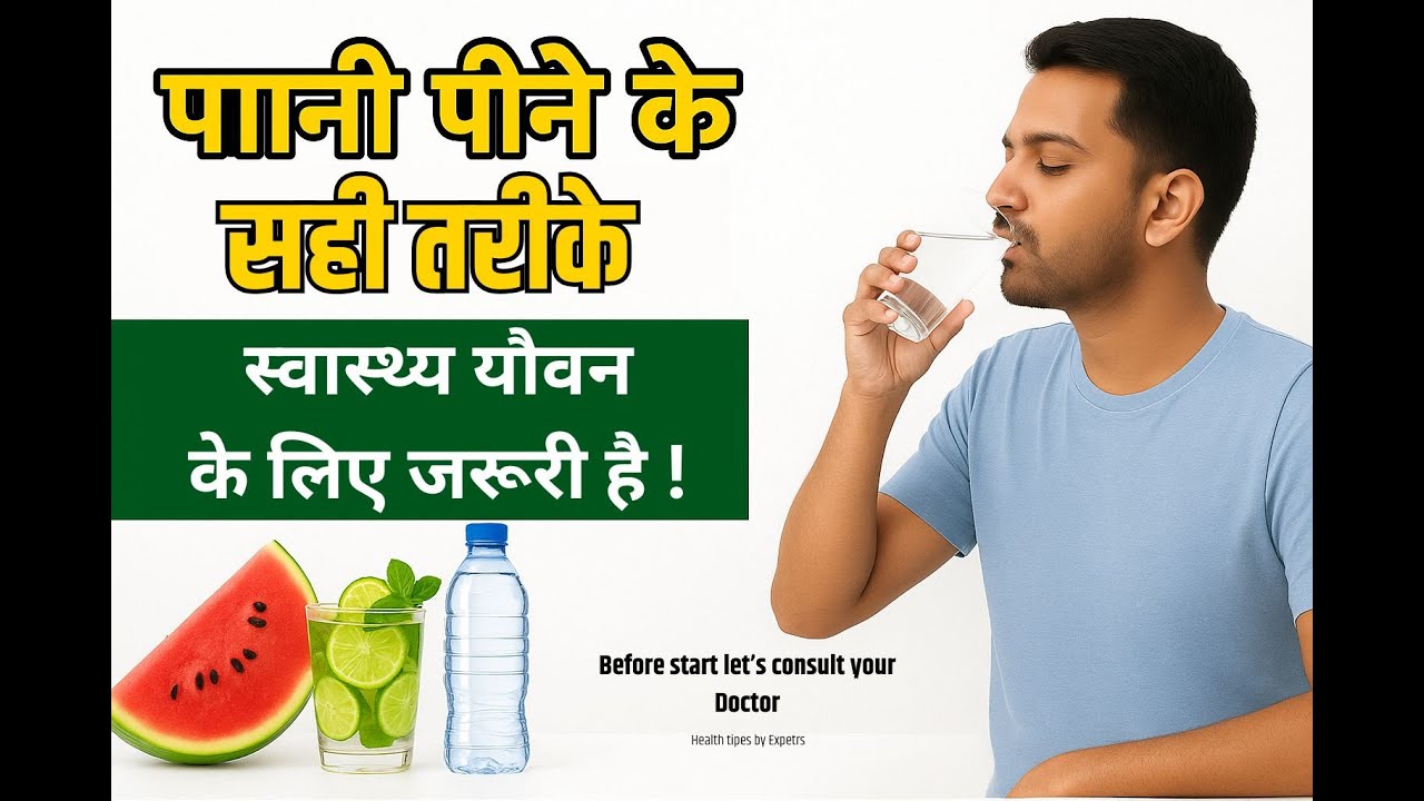 AkankSolutions's tweet card. पानी कैसे पिएं? खड़े होकर या बैठकर? जानिए सही तरीका और वैज्ञानिक कारण...