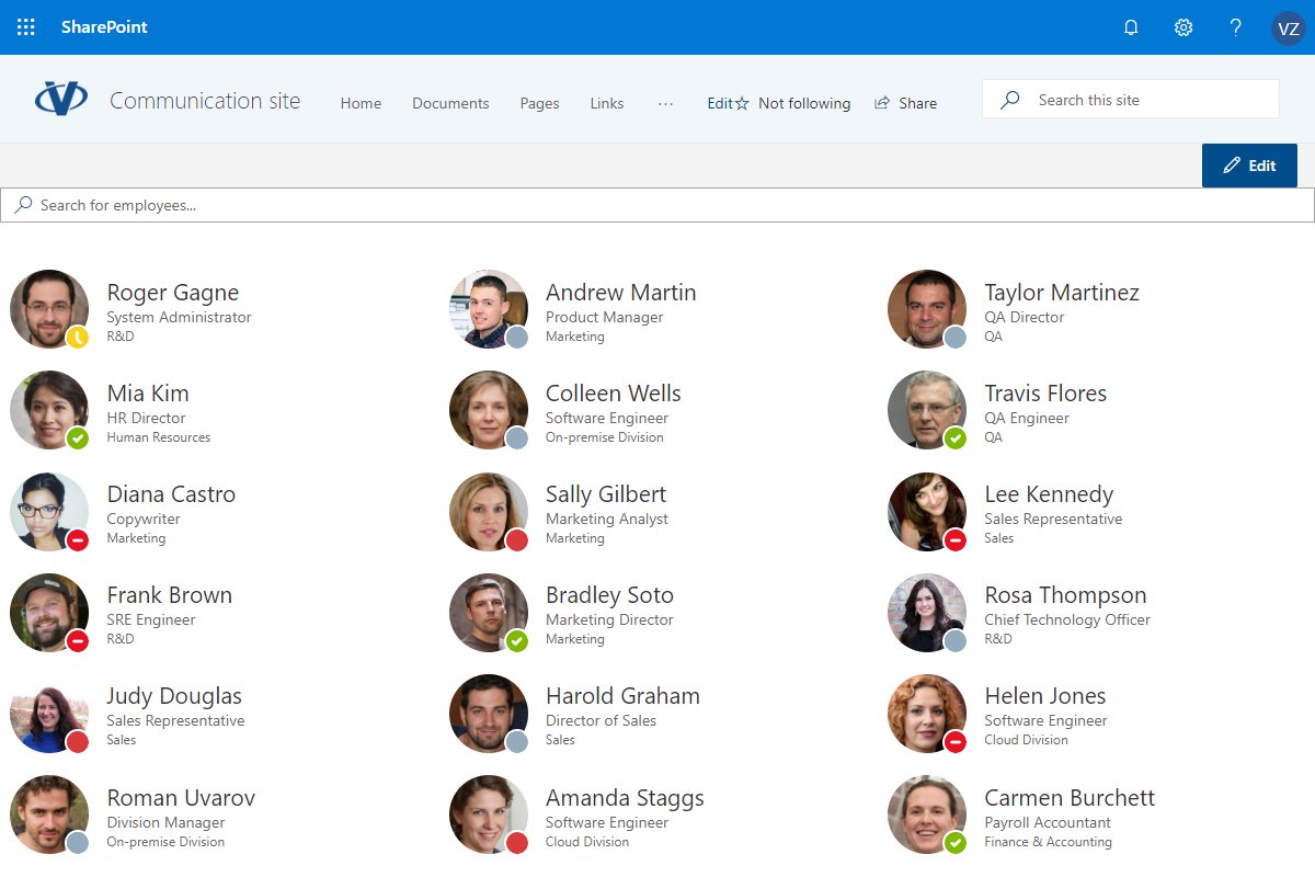 vitextrasoft's tweet card. The Employee Directory web part is a powerful tool that enhances organizational communication and collaboration in SharePoint Online and Microsoft Teams. It provides a comprehensive directory of all...