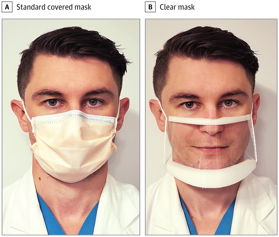 jenreesman's tweet card. This randomized clinical trial evaluates the effects of clear vs standard covered masks on patient perceptions of communication with surgeons during outpatient surgical clinic encounters.