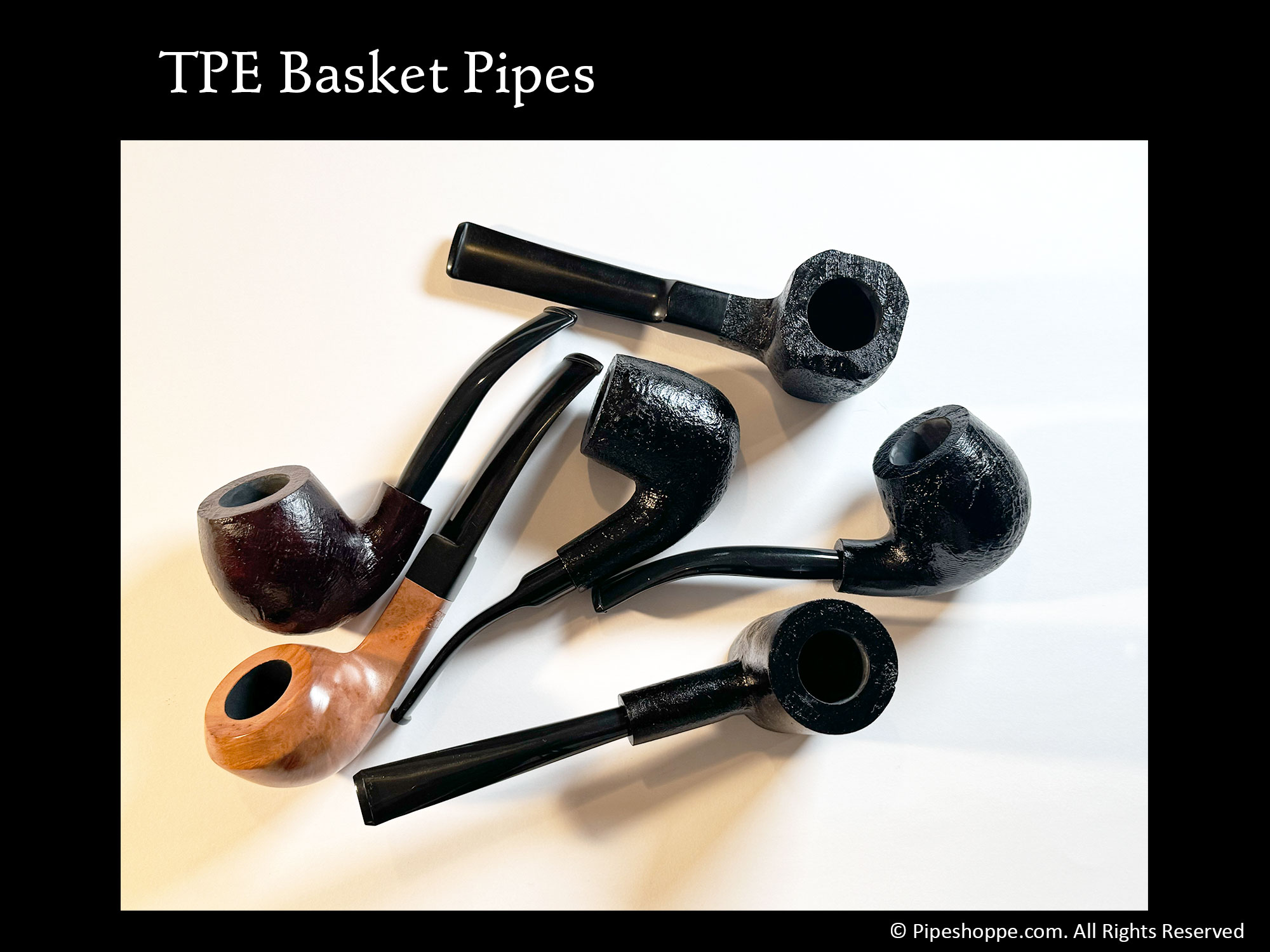 pipeshoppe's tweet card. A handful of briar basket pipes just arrived and for the rest of July you can save $5.00 on any of these pipes. Fair warning: There were only seven (7) of these in the package. When they are gone...