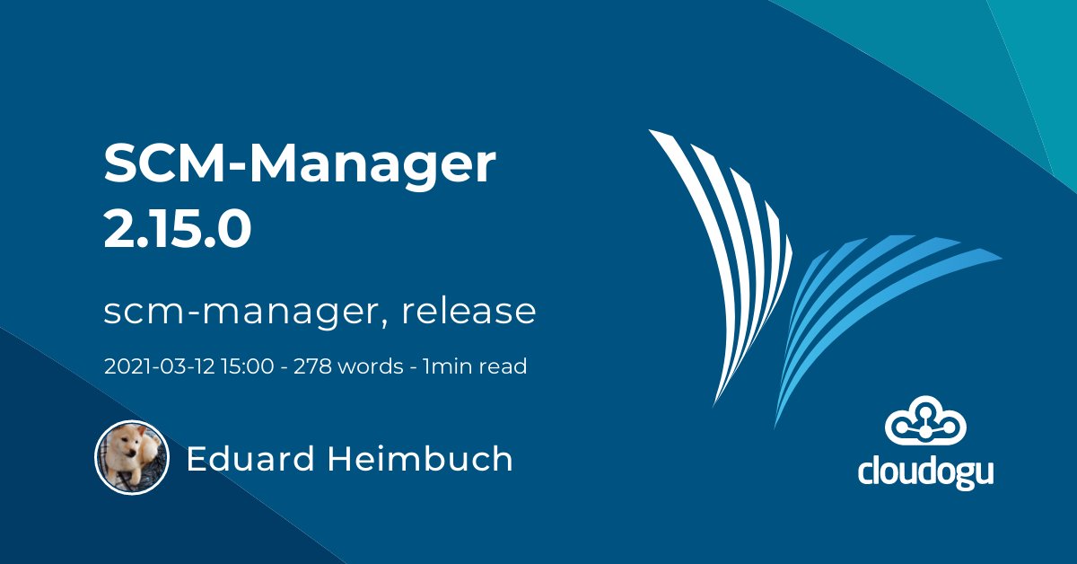 EduardHeimbuch's tweet card. Hey SCM-Manager community, with the new release it is now possible to search for filenames inside your SCM-Manager repositories, and with metrics you can gain…