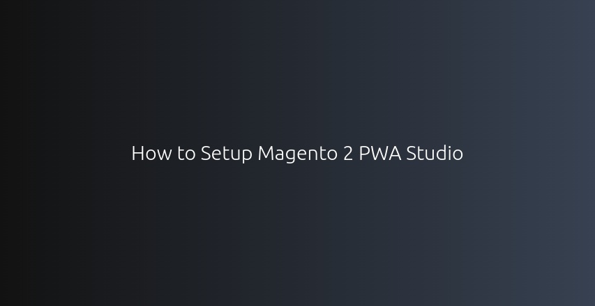 devhooks_in's tweet card. Step-by-step guide on installing Magento PWA Studio to create progressive web apps for Magento 2.