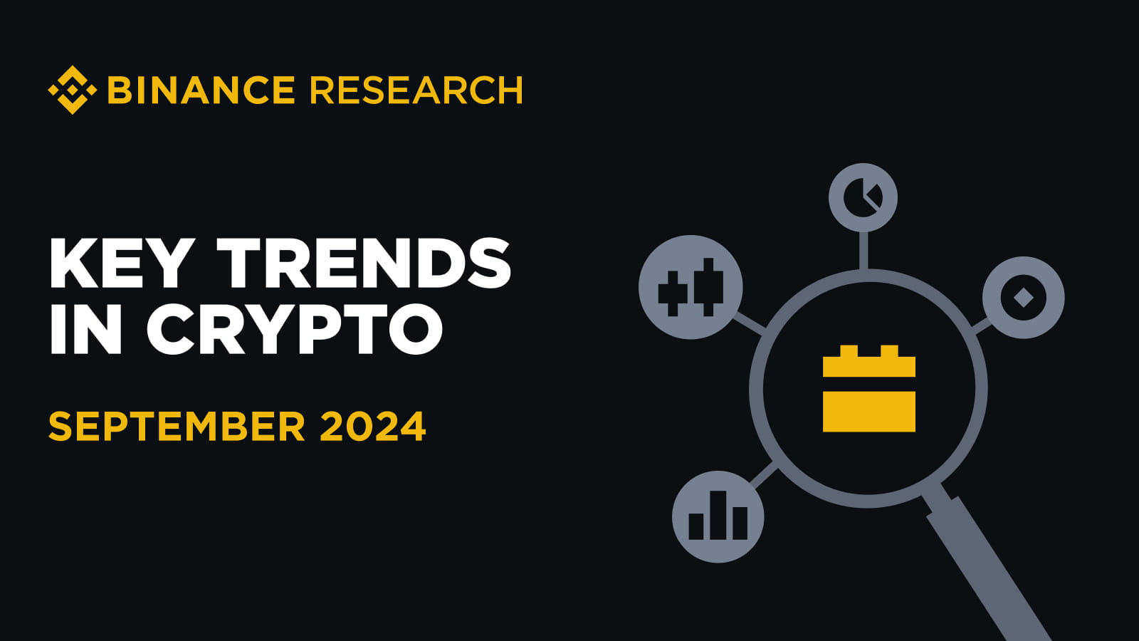 binance's tweet card. This blog recaps the recent Binance Research report discussing key developments in crypto markets over the past month in August 2024.
