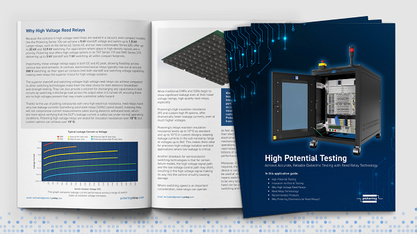 electronics_med's tweet card. Discover how Pickering’s high-voltage reed relays ensure accuracy, safety, and reliability in hipot testing for insulation verification and dielectric analysis.