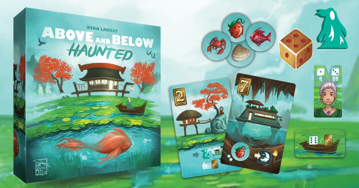 RedRavenGame's tweet card. Build a village in a haunted marshland and explore the watery caves below in this standalone sequel to Above and Below, planned for the 10th anniversary of the original game!
