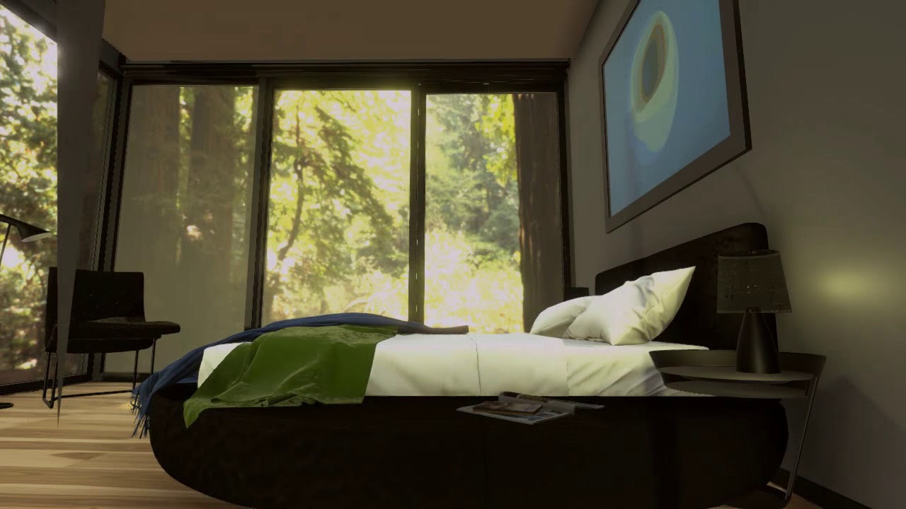 3dfosil's tweet card. Realistic Interior Unity Scene