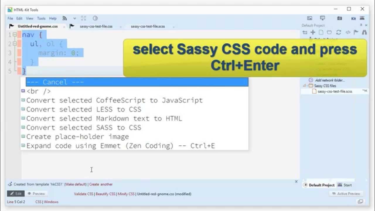 htmlkit's tweet card. Sassy CSS editing and conversion (zero config)