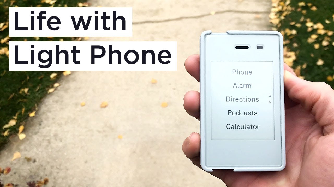 thelightphone's tweet card. A day in the life with the Light Phone II (dumbphone)