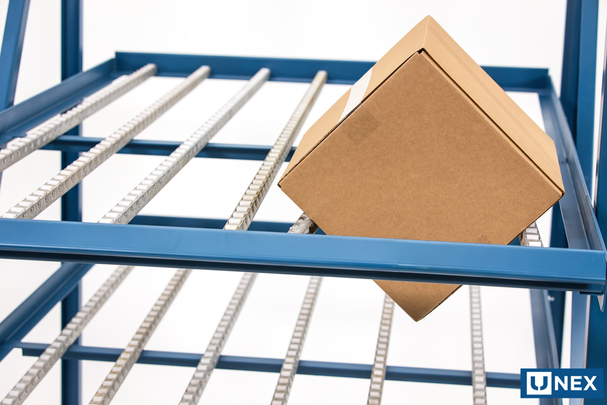 UNEX's tweet card. An intelligently designed carton flow shelving solution like UNEX Shelf Track can work wonders to enhance your picking operation.