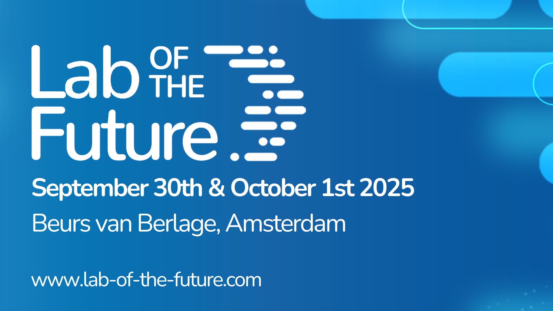 DatavidML's tweet card. Lab of the Future Europe 2025, The Meeting of Innovation, Collaboration and Technology. 30th September & 1st October at the Beurs Van Berlage.