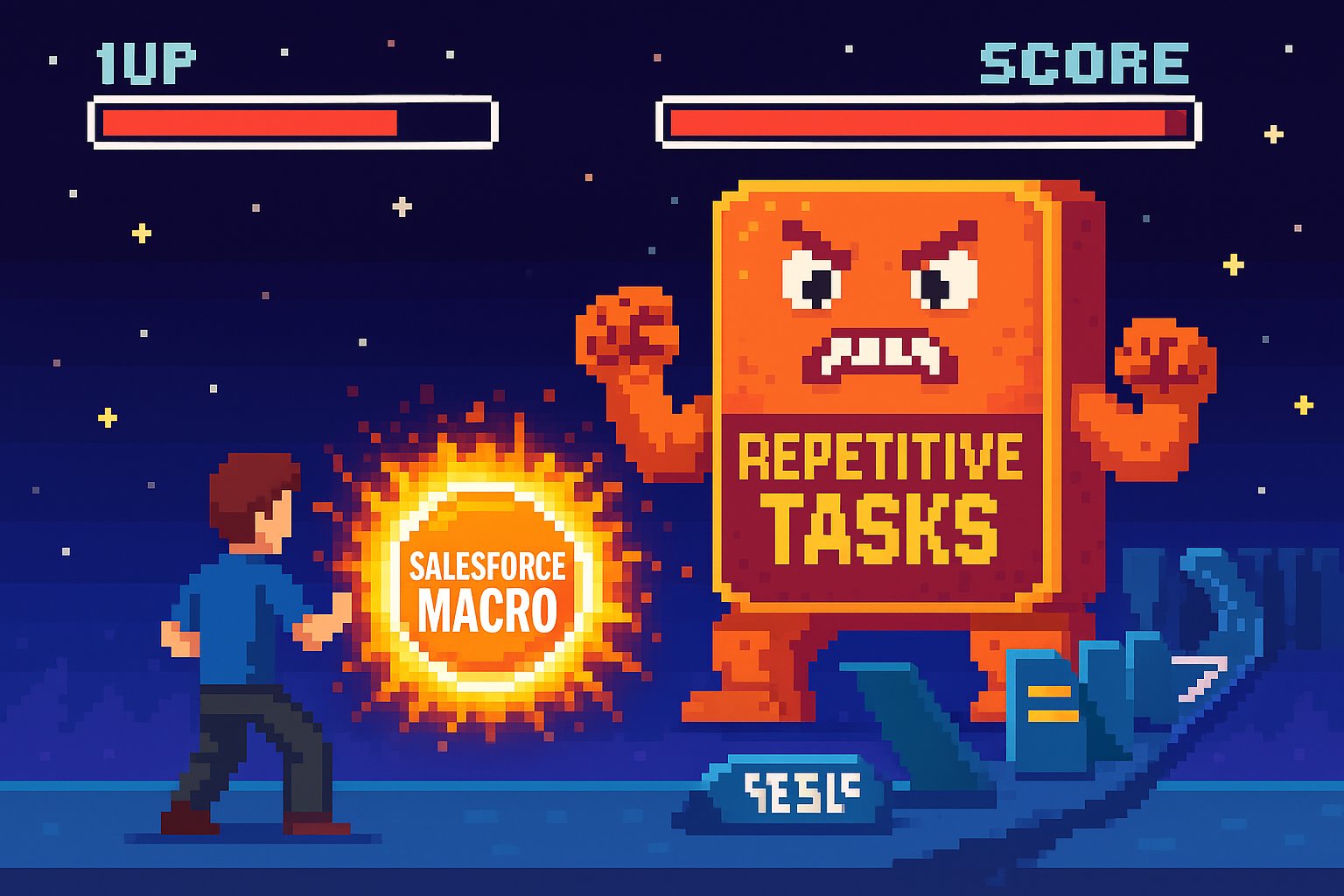 DynamicSpecial1's tweet card. What are Salesforce macros? Discover how macros streamline workflows and boost support with Salesforce Service Cloud.