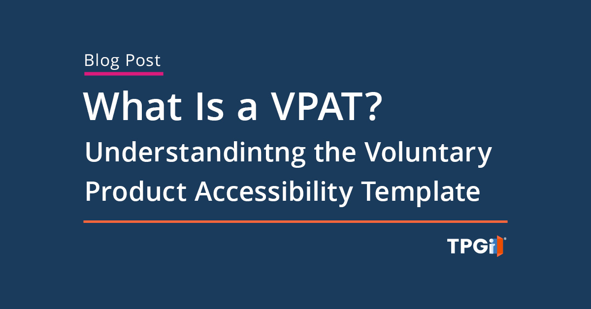TPGinteractive's tweet card. Understand what a VPAT is, how it helps with accessibility compliance, and where it applies across U.S. and EU standards.