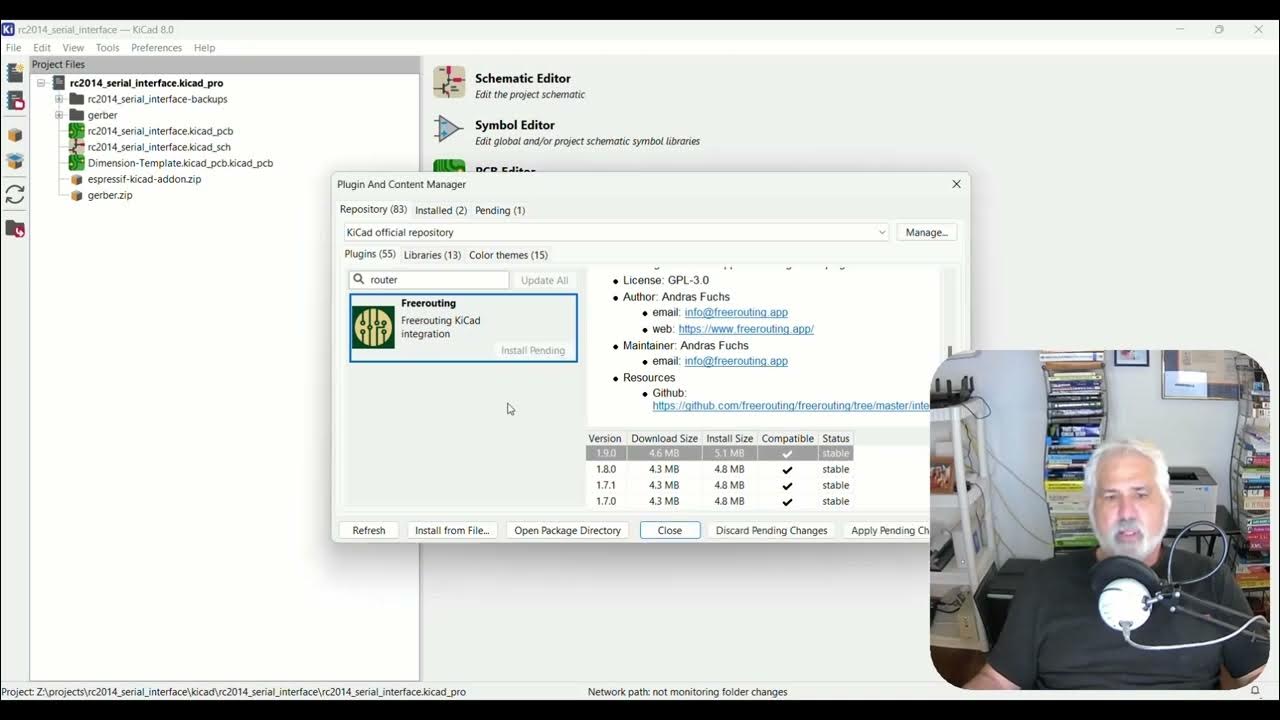 codemonkey0's tweet card. KiCAD 8.0 Autorouter Installation in Under 4 Minutes!