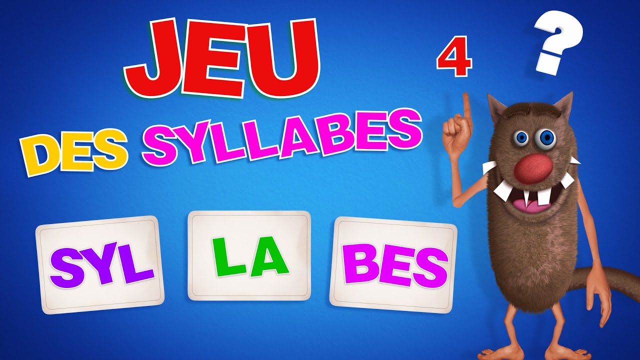 Foufou_Channel's tweet card. Foufou - Le Jeu Des Syllabes (The Syllables Game for Kids) Serie 04 4k