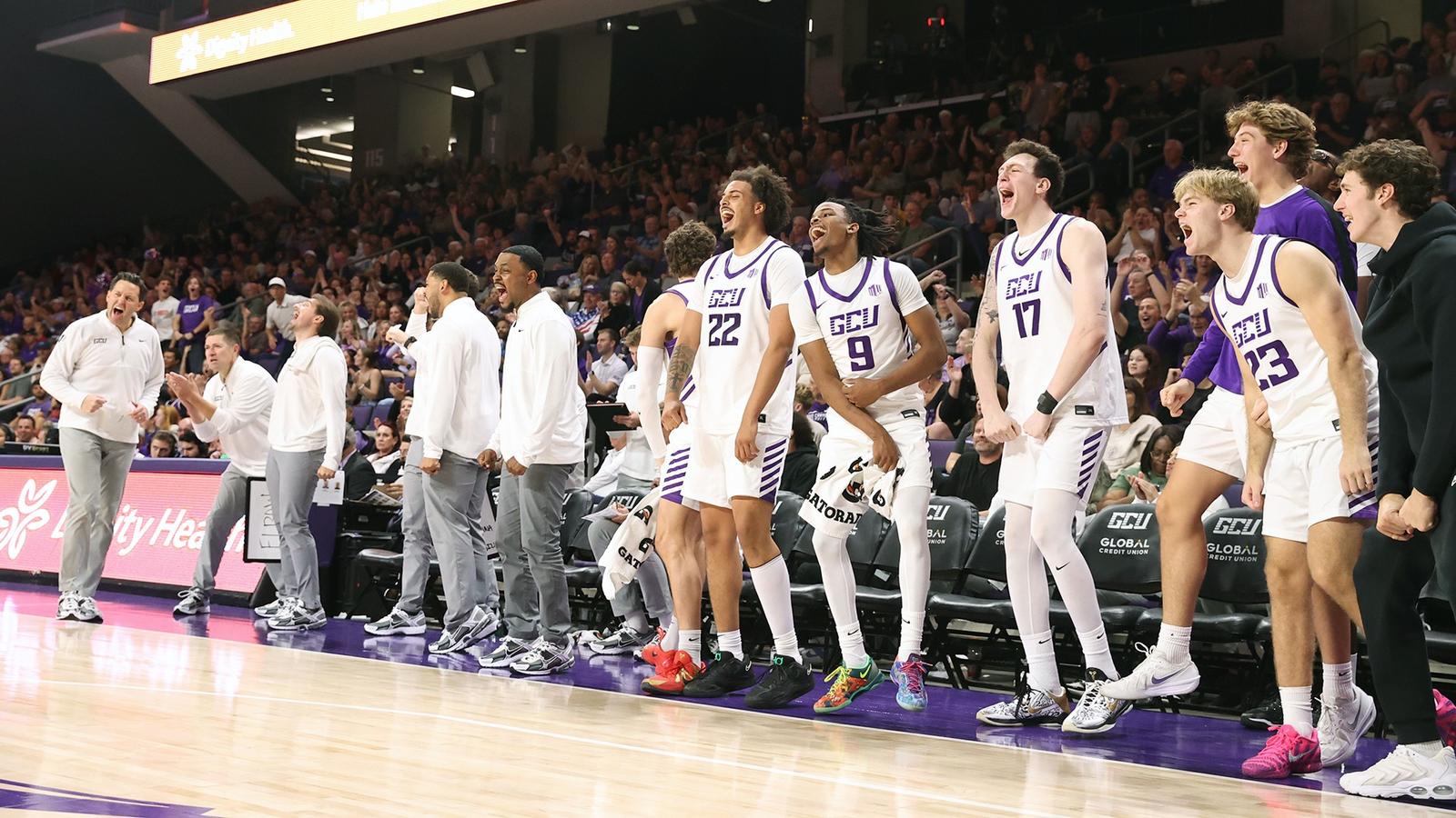 GCU_MBB's tweet card. Grand Canyon reversed its defensive issues to rout Northern Illinois 88-59 with the visiting Huskies shooting 34.7% from the field and committing 21 turnover...