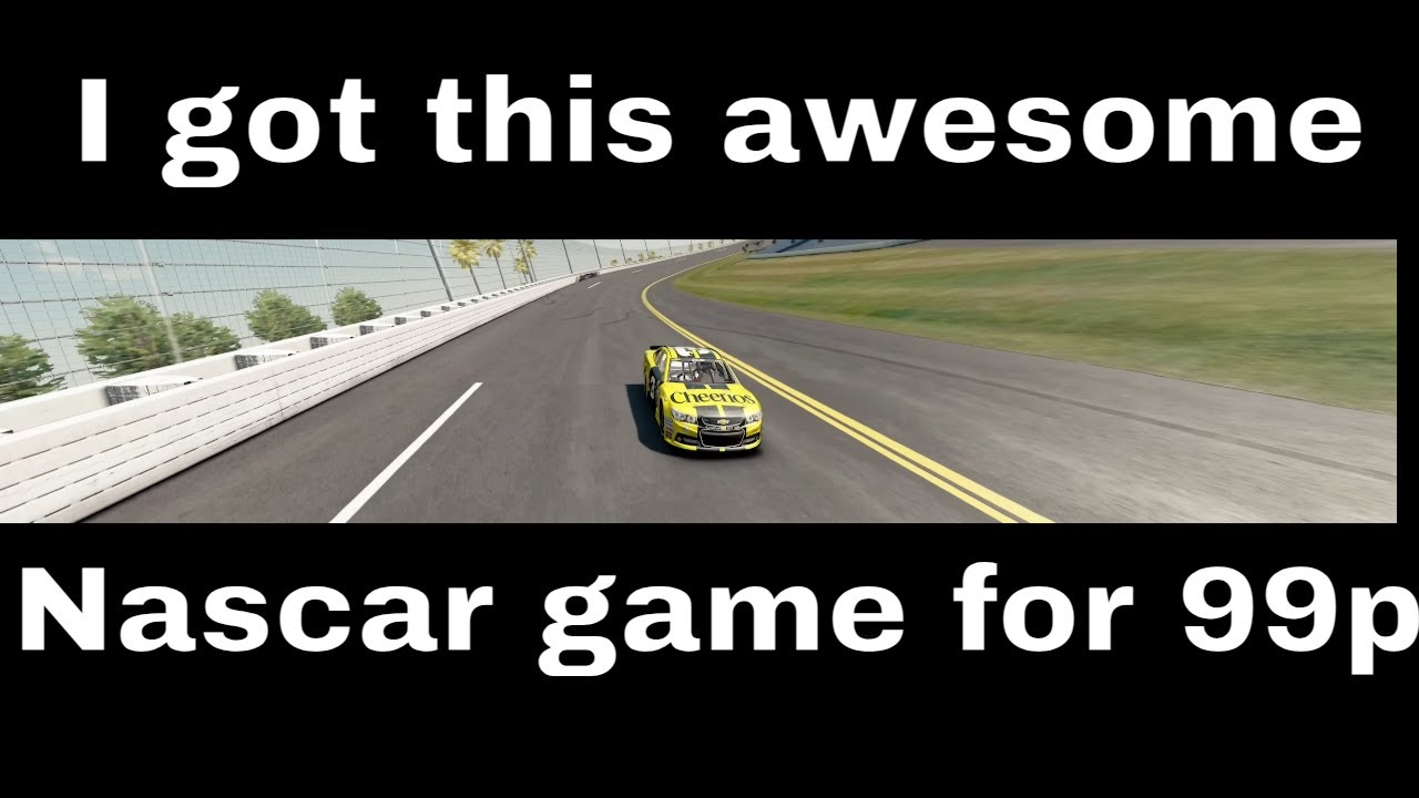ConsolePCGaming's tweet card. Nascar game for 99p and how to set up for triple screen and record!