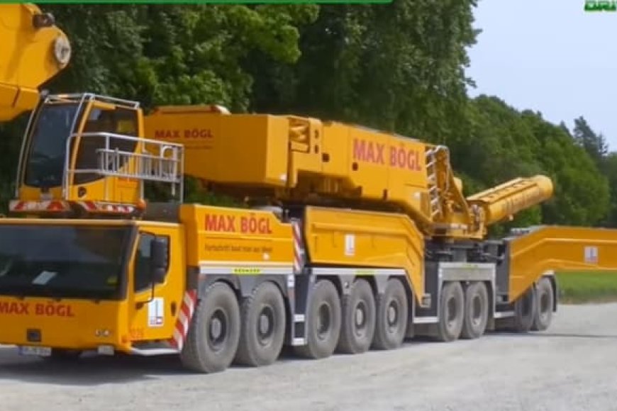 Whyps4's tweet card. Extremely Powerful Mobile Hydraulic Crane Assembly, Operation & Dismantling. Liebherr LTM 11200