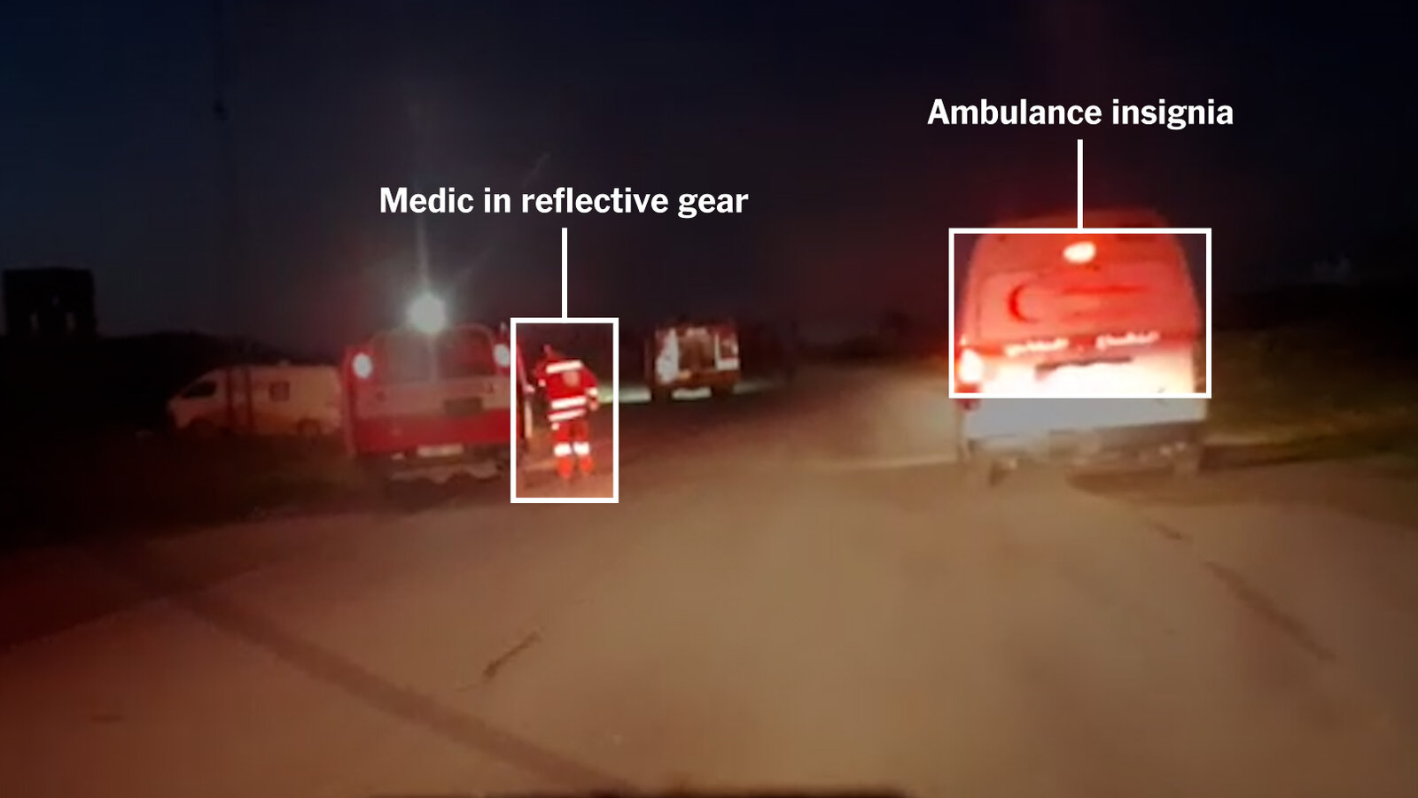 farnazfassihi's tweet card. The U.N. has said Israel killed the workers. The video appears to contradict Israel’s version of events, which said the vehicles were “advancing suspiciously” without headlights or emergency signals.
