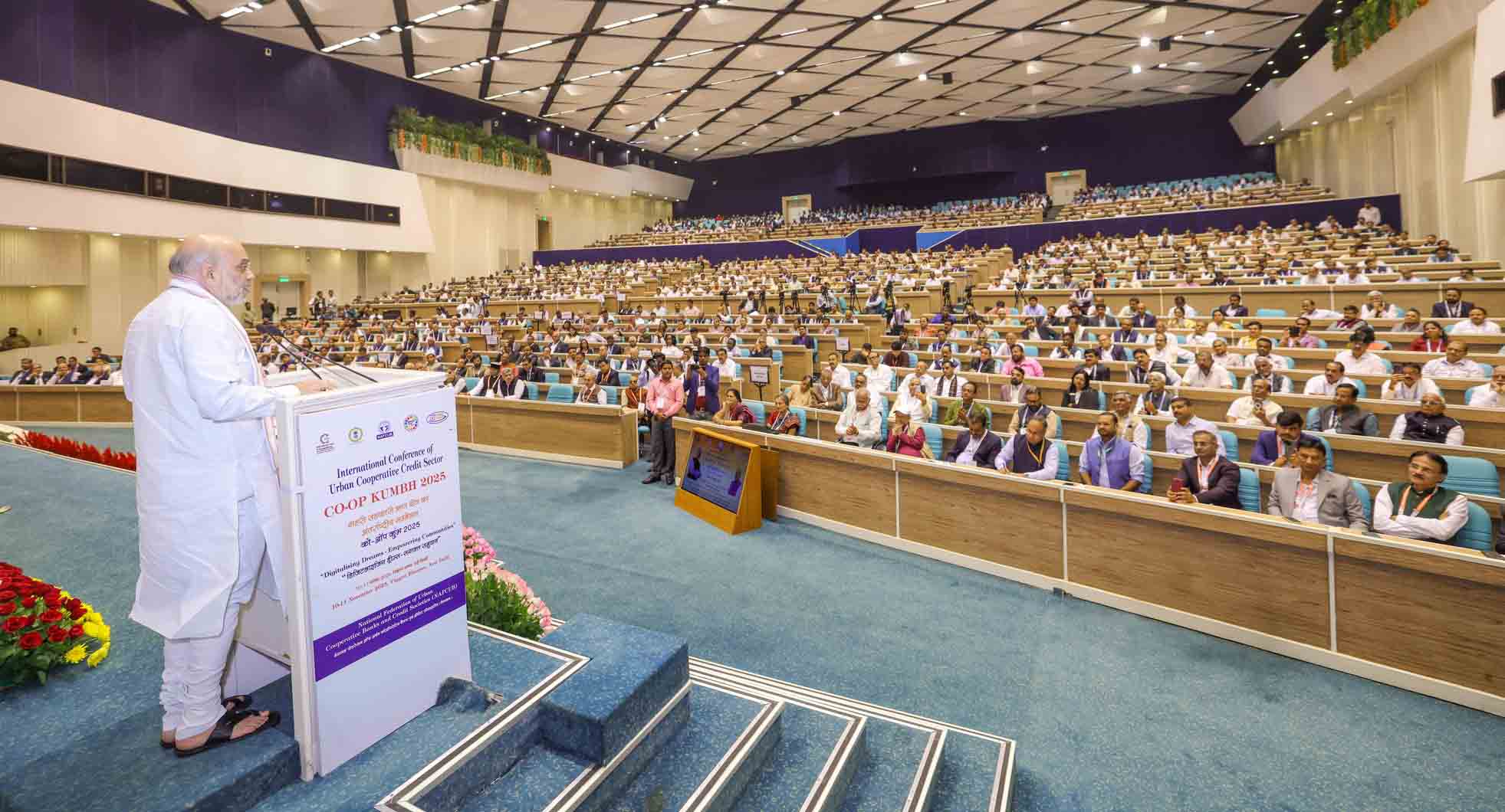 indiancoopnews's tweet card. While congratulating IFFCO for securing the second position globally at Coop Kumbh 2025, Union Home and Cooperation Minister Amit Shah