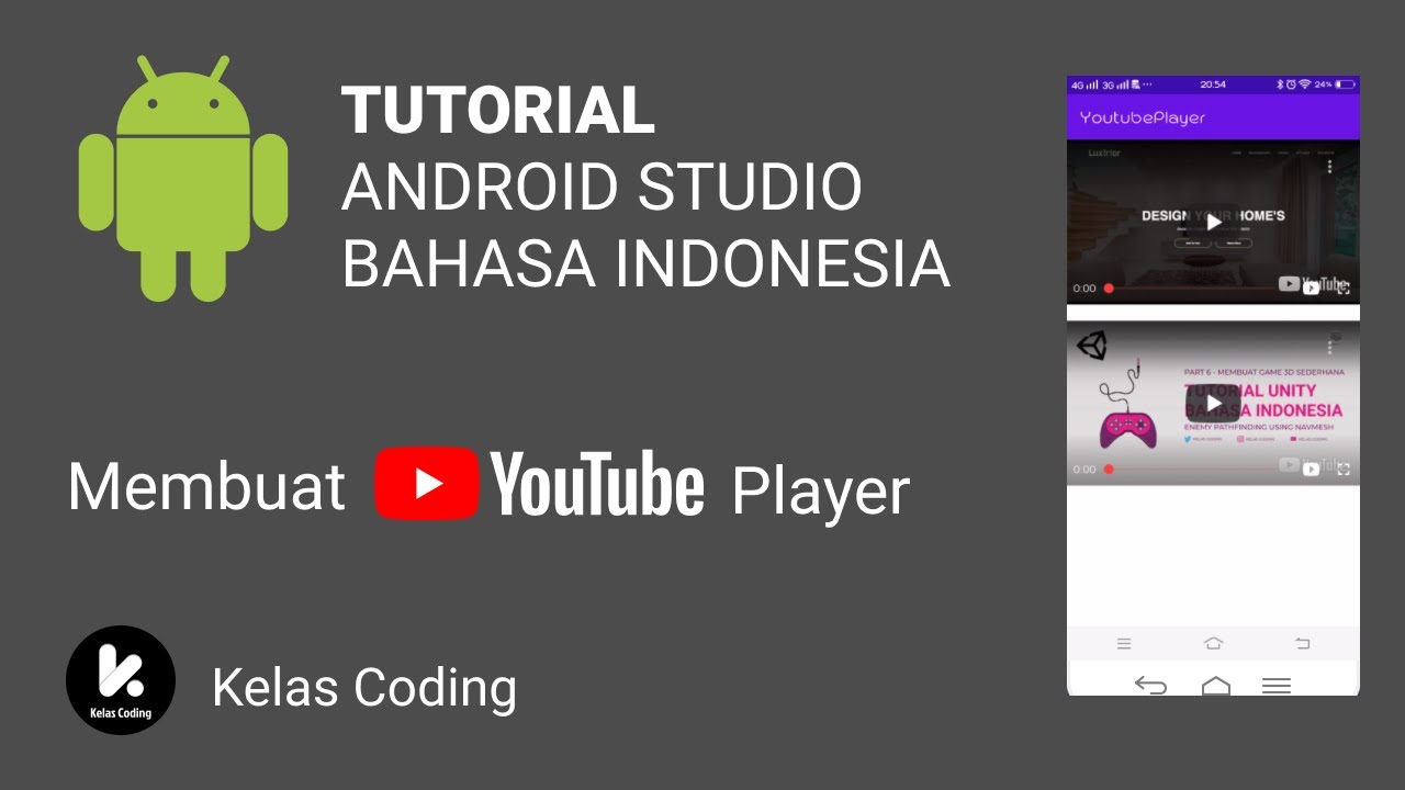 KelasCoding's tweet card. Tutorial Android Studio Bahasa Indonesia | Belajar Android Studio -...