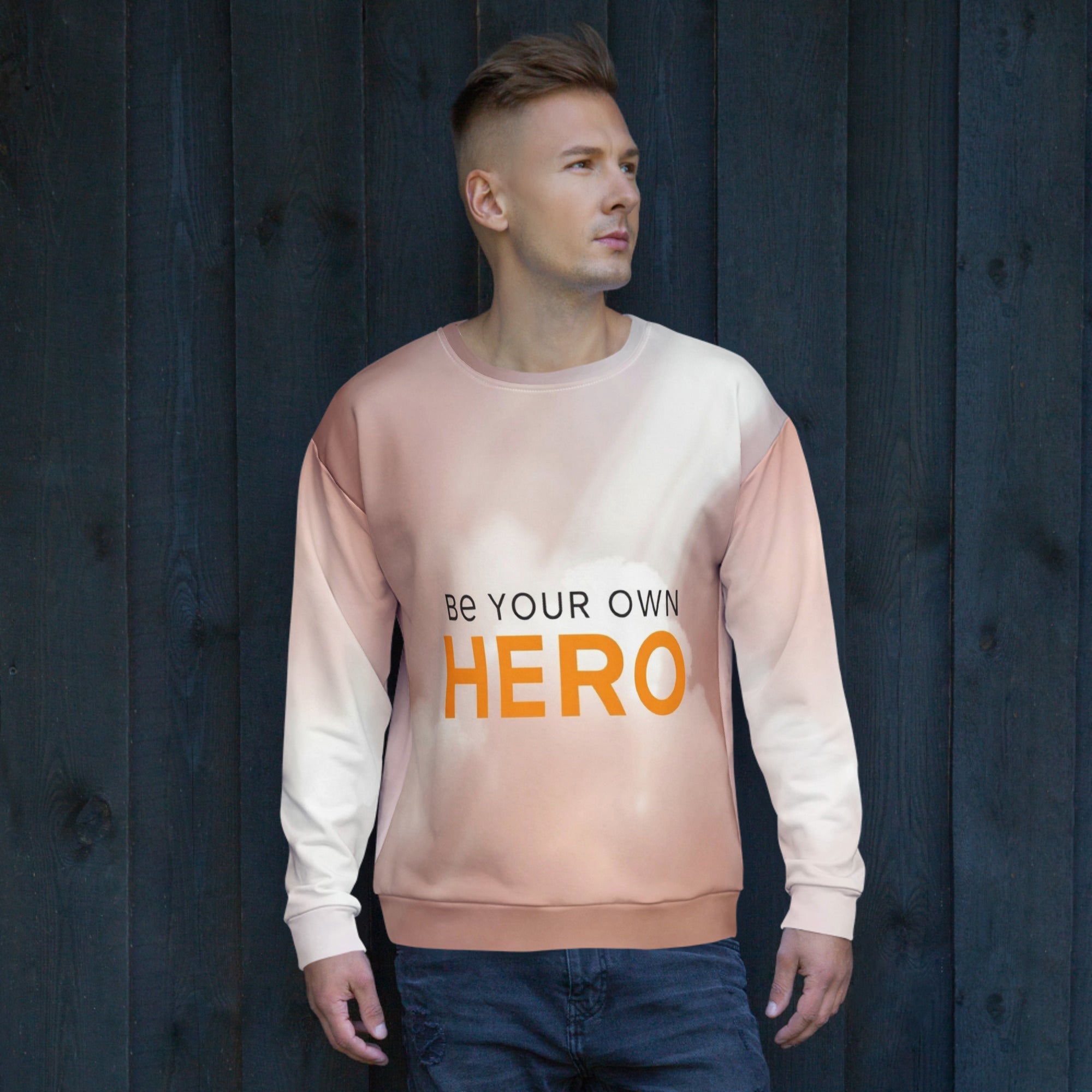 designdelight25's tweet card. Empower your every step with the 'Be Your Own Hero' sweatshirt. Featuring radiant sunbeam artwork and bold typography, this limited-edition.