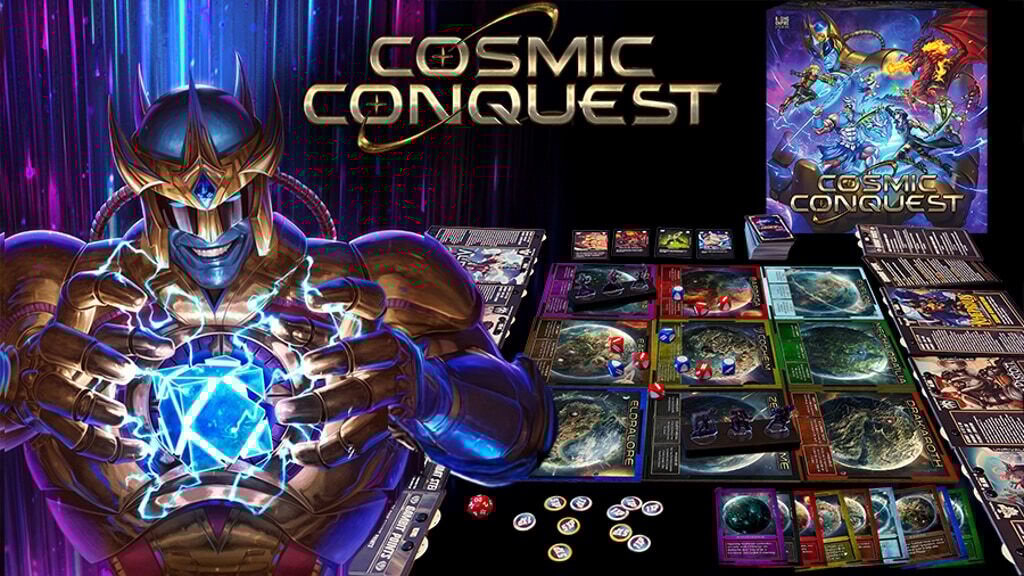 AlphaClashTCG's tweet card. A fast-paced, lore-driven, dice rolling skirmish game on a cosmic scale.