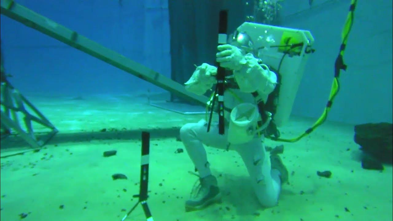 spacesuitup's tweet card. NASA Micro-g NExT 2022: PRISM NBL Testing