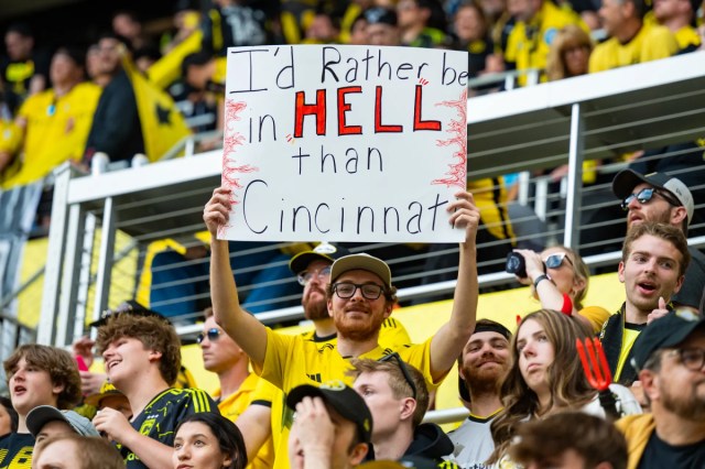 MassiveReport's tweet card. Hell is here! The Black & Gold head down I-71 for another heated postseason clash with their fiercest rivals. Crew fans will remember well the last playoff meeting between these two sides — a c…