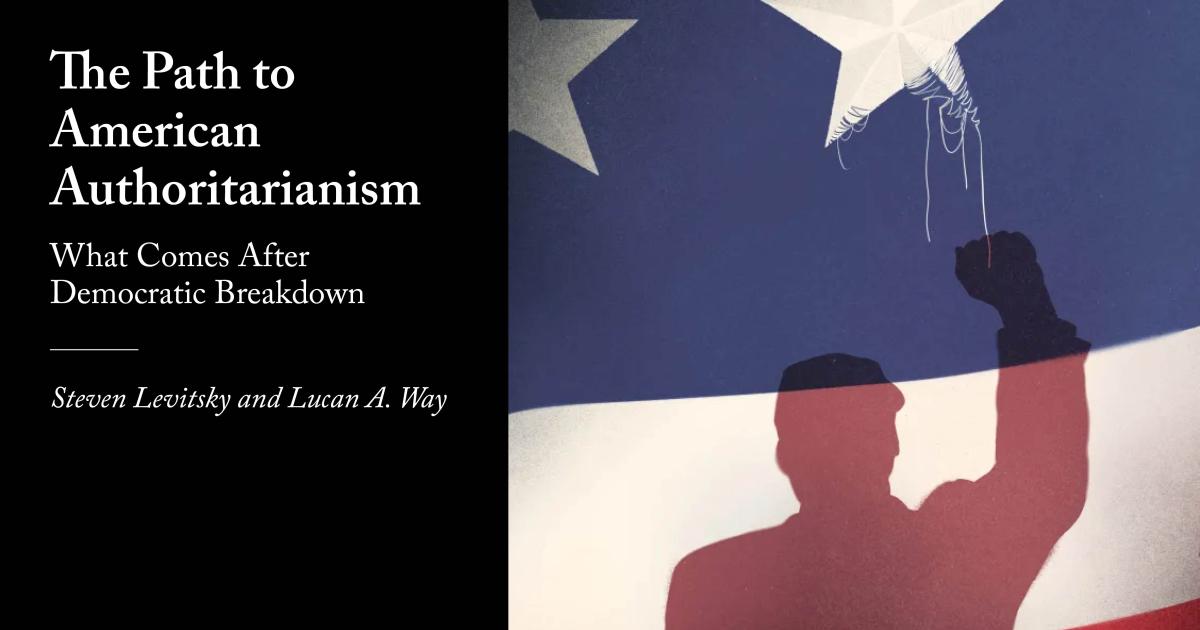 taiju_okochi's tweet card. What comes after democratic breakdown.