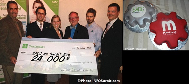 SADCSS's tweet card. Grâce à INFOSuroit.com votre source d'informations régionales, apprenez-en plus sur la SADC du Suroît-Sud et la soirée des 10 ans de mentorat.