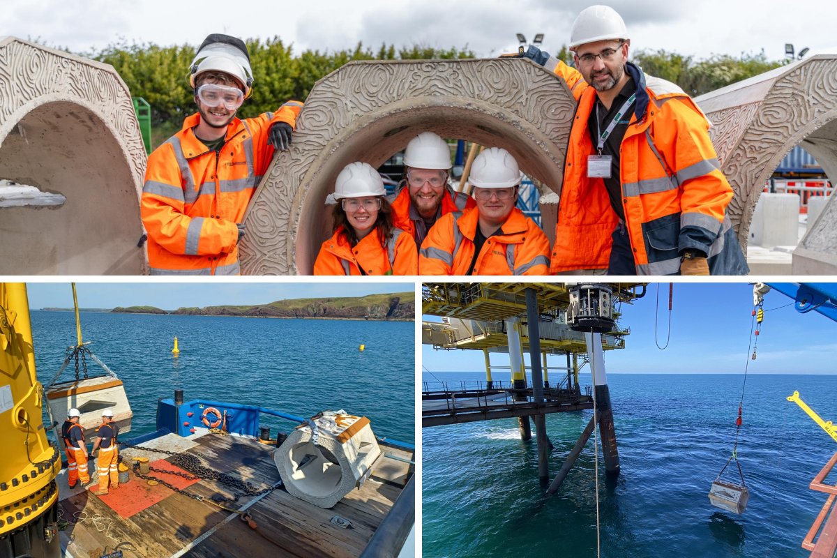 EADT24's tweet card. Exo Engineering, based at the University of East Anglia (UEA), in Norwich, has created artificial concrete reefs to help protect marine life around…