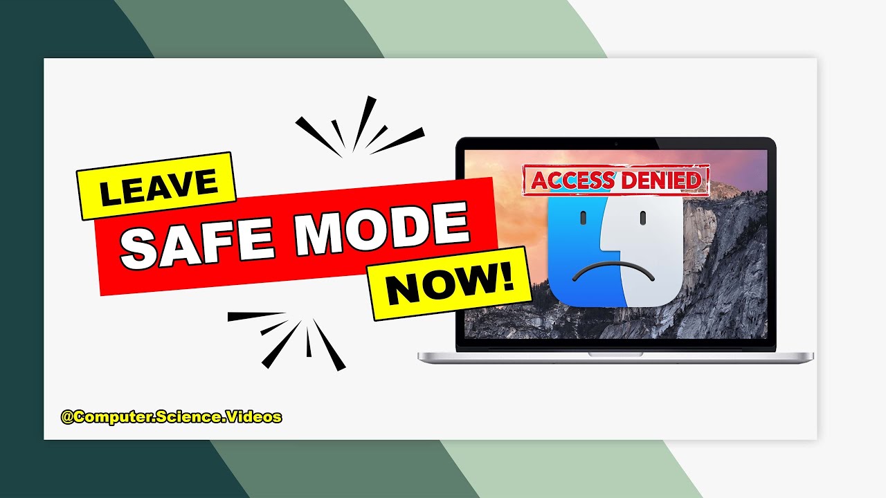 ComputerVideos's tweet card. How to Get Out of SAFE BOOT MODE & Return to Normal Mode On a MacBook...