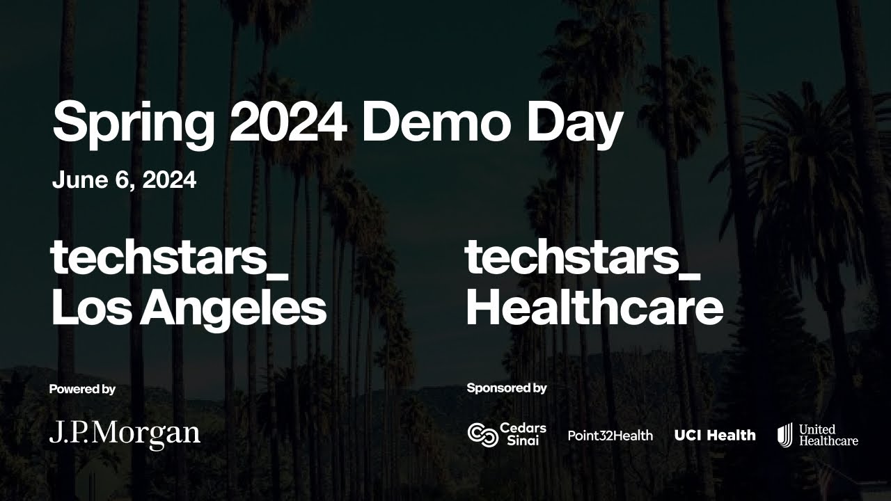 TechstarsLA's tweet card. Techstars Los Angeles & Healthcare Spring 2024 Demo Day