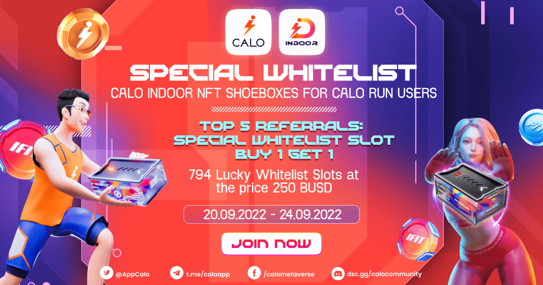 LinhElapi_3007's tweet card. 🔥 CALO INDOOR - GREAT WHITELIST WITH 799 SLOTS WHITELIST FOR CALO OUTDOOR USERS 🔥 According to data analysis, 100% of people who invested in Calo OutDoor NFT had gotten payback within a month after...
