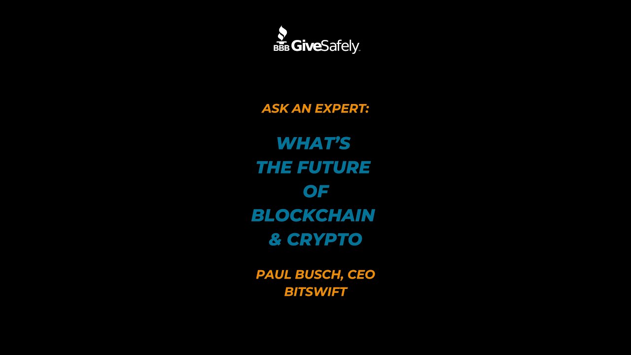 givesafely's tweet card. The Future of Blockchain & Crypto #GiveSafely