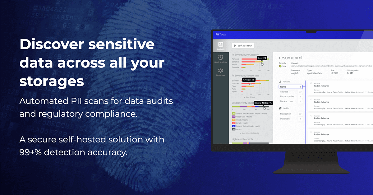 PII_tools's tweet card. Learn the different types of data protection and encryption with PII De-Identification, and whether Masking or Redaction is right for you.