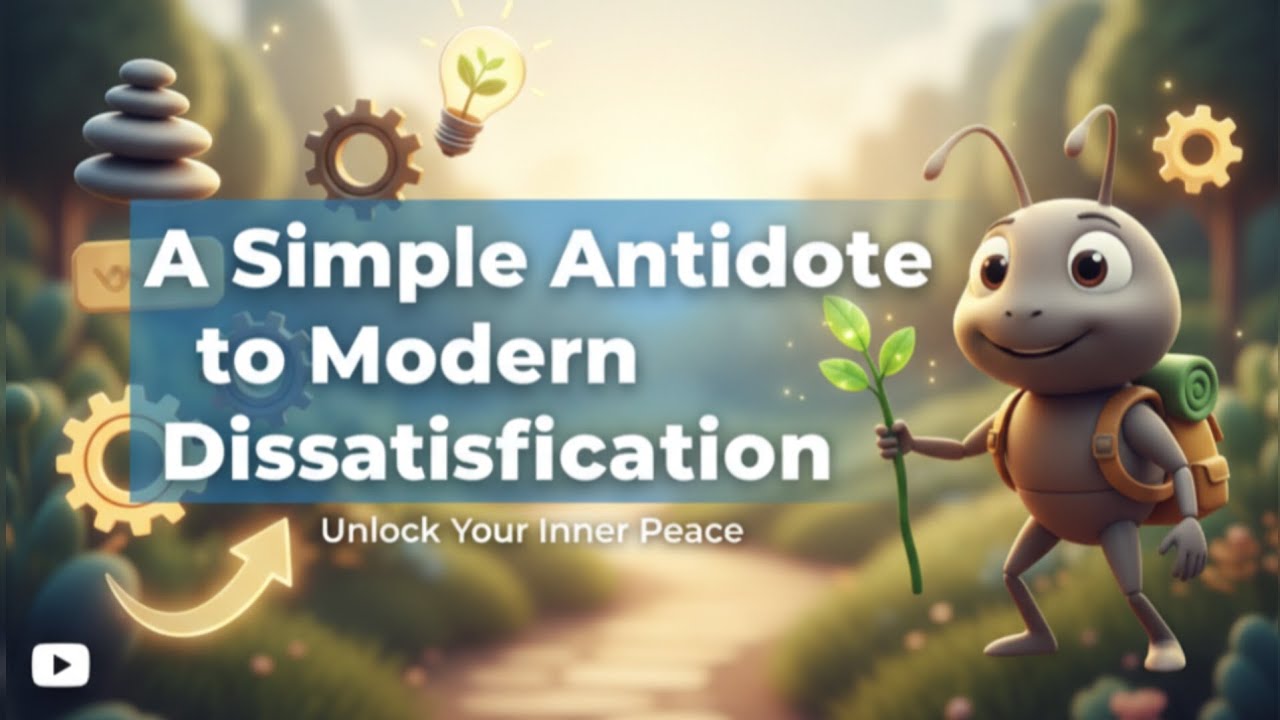 saurabhnative's tweet card. A Simple Antidote to Modern Dissatisfaction