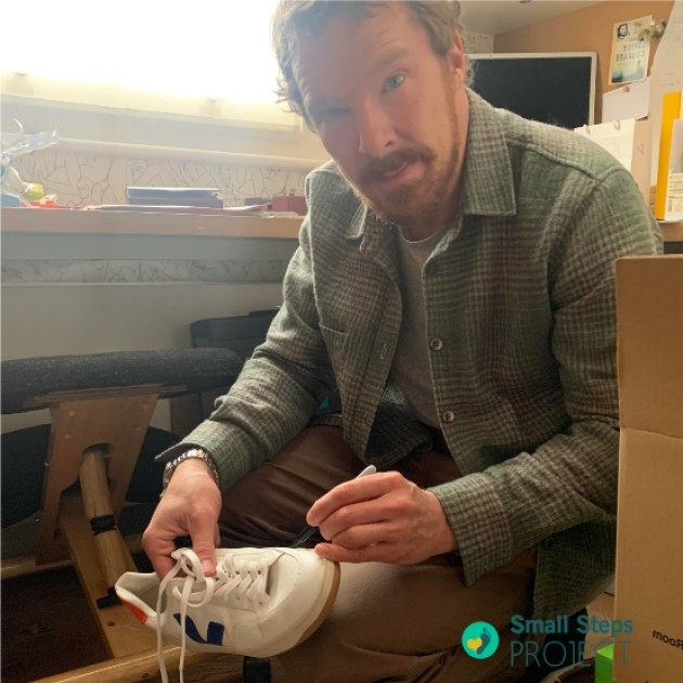 BenedictDailyPL's tweet card. Benedict Cumberbatch's Signed Shoes - CharityStars