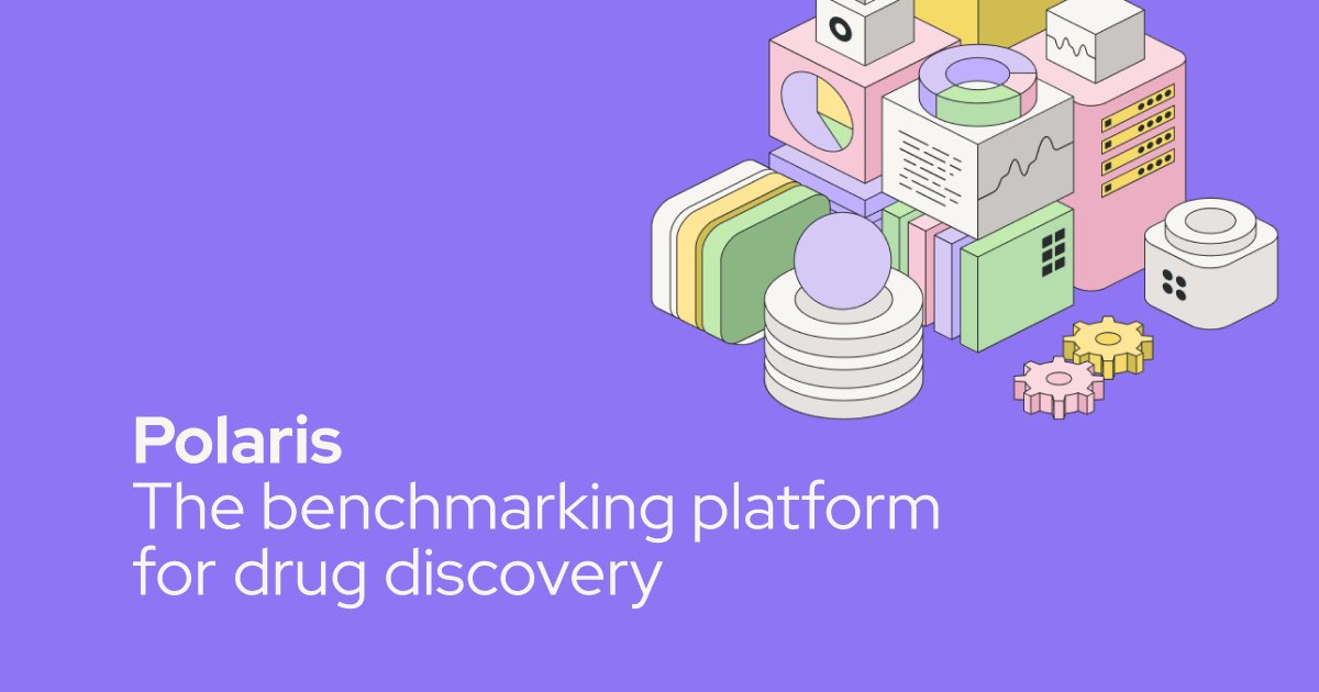 Polaris_HQ's tweet card. The benchmarking platform for drug discovery